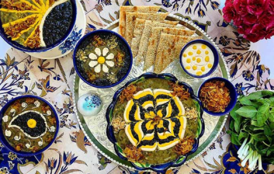 آش سبزی شیرازی